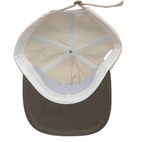 Casquette de baseball non structurée à 5 panneaux avec visière plate, casquette snapback avec logo brodé personnalisé