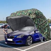 Auvent pliable automatique rétractable en acier inoxydable Amas, tissu Oxford 600D, abri de voiture, tente de voiture, garage extérieur