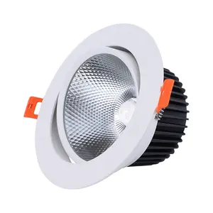 Faretto LED in alluminio senza sfarfallio per luci da soffitto commerciali 15w 20w 25w 240v