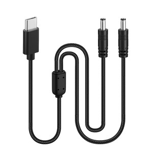 สายชาร์จ 2in1 โลหะผสมเงิน 2A ชนิด Type C เป็น DC 12V <span class=keywords><strong>หัว</strong></span>ต่อหลายแบบสำหรับแล็ปท็อปและกล้อง - Product Image 1