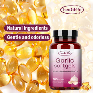 Capsules de gel mou de haute concentration en huile d'<span class=keywords><strong>ail</strong></span> inodore vieillie, à forte teneur en allicine, marque privée, supplément alimentaire OEM - Product Image 5