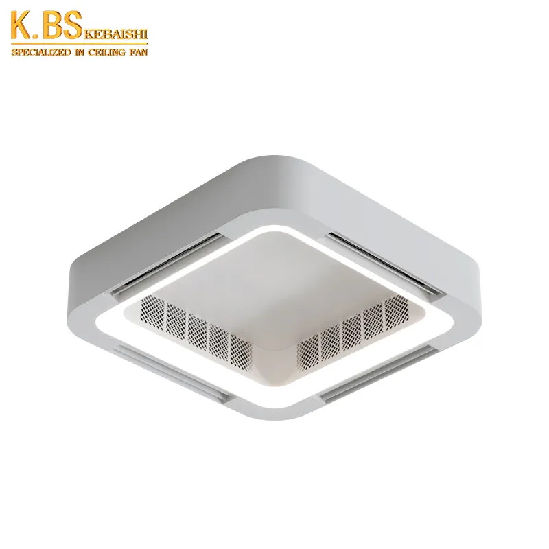 Bladeles بسيط السقف مصباح جهاز ذكي للتحكم عن بُعد APP التحكم LED الثريا مروحة سقف مع الضوء