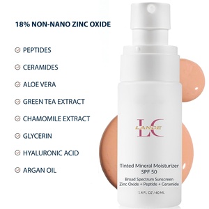 Lance Private Label Tintado Protector <span class=keywords><strong>Solar</strong></span> SPF 50 Ilumina Evens Tono de Piel Teñido Mineral Protector <span class=keywords><strong>Solar</strong></span> para Todo Tipo de Piel - Product Image 2