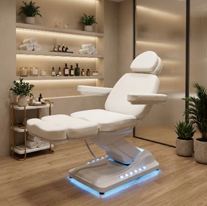 Table de Soin Électrique Réglable en Hauteur à 3 Moteurs avec Cadre Métallique – Mobilier de Salon Moderne pour Utilisation Extérieure et Salle de Bain, Idéale pour Extensions de Cils - Product Image 1