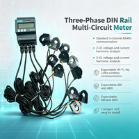 WIFI/RS485/4G/LORA IOT Compteur d'énergie multicanal Analyseur de qualité de puissance triphasé et moniteur d'énergie