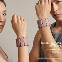 Ensemble de bracelets lestés ajustables en silicone souple unisexe - Lestes amovibles pour l'entraînement musculaire, le yoga, le pilates, la danse, le cardio