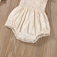 Body 100% coton pour bébé, vêtements d'été pour enfant en bas âge, sans manches, élastique, avec bandeau