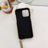 Étui de téléphone en cuir PU en stock avec cordon et protection contre les chocs pour 17/16/15/14, design sportif, poche pour carte d'identité