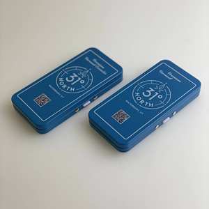 Caja de lata de cigarrillos larga personalizada hecha en China, caja de hierbas, caja de lata con bisagras de Metal resistente a niños para paquete de 5, embalaje preenrollado de 109mM y 98mm - Product Image 2