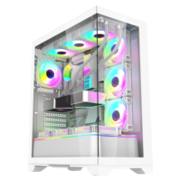 New Design Gaming Computer Case E-ATX Customize Factory Price 3 Sides Tempered Glass gamer tower pc case