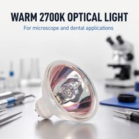 Ampoule halogène GX5.3 20V 150W, durée de vie nominale de 500 heures, lampe de remplacement pour équipement d'éclairage optique dentaire et de microscope