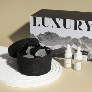 Diffuseur d'huiles essentielles en pierres de cristal naturelles de toundra islandaise, sans flamme, coffret cadeau, personnalisation possible, désodorisant d'ambiance - Product Image 2