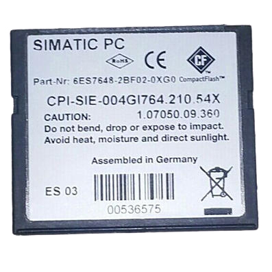 New Original 6ES7648-2BF02-0XG0  CompactFlash (CF) Industrial-grade Memory Card in Stock