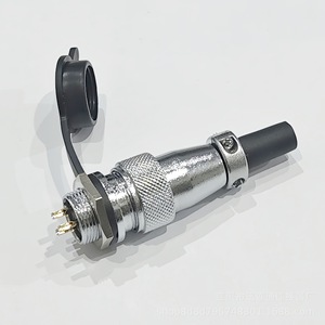 Connecteur Rond Aviation WS16 en Alliage de Zinc Chromé, Prise en Cuivre Plaqué Or, Montage sur Panneau, 2-10 Broches - Product Image 4