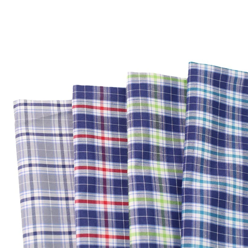 40% Polyester 30% Cotton 30% Viscose 116gsm Plaid Fabric for Students School Uniforms for Boys Girls Clothing Woven Technique