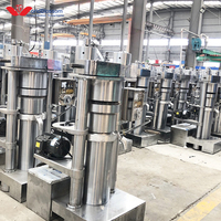 Presse hydraulique commerciale à froid pour sésame/beurre de cacao, en acier inoxydable, automatique, haute capacité 1-10t/jour, certifiée CE