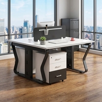 Postes de travail en îlot pour bureau, bureaux informatiques modernes de luxe, cloisons de séparation pour employés, tables de direction, ensemble de mobilier de bureau en gros