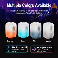 Mini Altavoz LED Portátil de Moda con Radio FM, Ranura para Tarjeta TF y Entrada AUX, Divertido Regalo Electrónico para Niños y Adultos