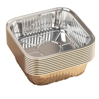 Plat à pâtisserie rond en aluminium de haute qualité avec couvercle pour gâteaux, pains, pâtisseries et cuisson au four