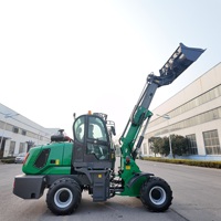 Compact TL2000 55kw 1.5 Ton Telescopic Diesel Wheel Multi Loader Telehandler Mini Loader Eaton Gearbox Mesin Efisiensi Tinggi