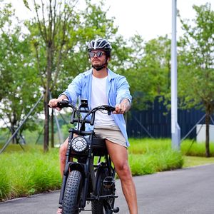 V8 ऑक्सी डिज़ाइन फैट टायर इलेक्ट्रिक मोटर बाइक V8 ऑक्सी बड़े एल्यूमीनियम फ्रेम और नीचे ट्यूब लिथियम बैटरी स्थिति के साथ - Product Image 2