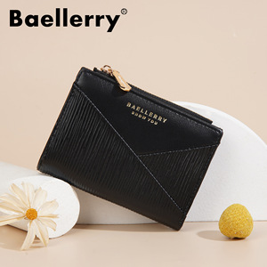 กระเป๋าสตางค์ใบเล็กสำหรับผู้หญิง Baellerry สีพื้น ซิปปิด กระเป๋าใส่เหรียญขนาดกะทัดรัด ใช้ได้ทุกวัน - Product Image 1