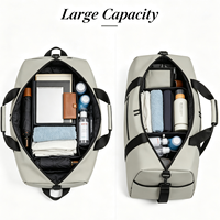 Sac de sport unisexe, sac de voyage de fitness, sac de sport de grande capacité avec poche imperméable et compartiment pour chaussures