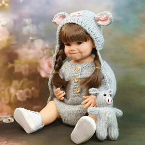 <span class=keywords><strong>Muñeca</strong></span> Matryoshka Sonriente Reborn, Juguete de PVC Plástico, Modelo Realista, Resistente al Agua, Juguete de Baño, Regalo Perfecto para Niñas - Product Image 2