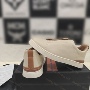 Chaussures en cuir décontractées italiennes originales, confortables et polyvalentes, chaussures de sport décontractées pour hommes, chaussures de skateboard - Product Image 4