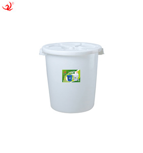 Spessore personalizzabile cibo grado 50L bianco rotondo secchio di plastica per la pulizia con coperchio grandi tamburi di stoccaggio dell'acqua secchi e botti - Product Image 6
