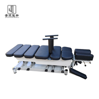 Table de chiropratique moderne 2024 à commande au pied en métal pour la colonne vertébrale avec 6 mécanismes de descente pour usage en salle de sport et hôtel