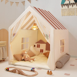 Grande Tenda da Gioco <span class=keywords><strong>per</strong></span> <span class=keywords><strong>Bambini</strong></span> con Porta con Cerniera, <span class=keywords><strong>Casetta</strong></span> Giocattolo <span class=keywords><strong>per</strong></span> <span class=keywords><strong>Bambini</strong></span> e Bambine <span class=keywords><strong>per</strong></span> Giocare all'Interno - Product Image 4