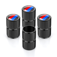 Bouchons de valve sportifs rouge et bleu en alliage d'aluminium, bouchons de tige de pneu anti-poussière universels durables, pour BMW Toyota Honda