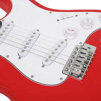 Kit de guitare électrique ST professionnelle de 39 pouces avec mini amplificateur, sac de transport, accordeur, sangle, cordes et médiators