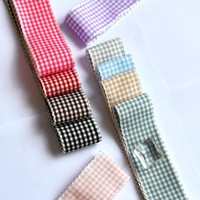 Ruban à carreaux de 10 à 38 mm avec dentelle, ruban en polyester coloré, accessoires pour cheveux DIY, nœuds faits à la main, dentelle, emballage cadeau, rubans en tissu