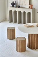 Table de salle à manger en bois de pin recyclé, style nordique Wabi Sabi, pour chambre ou cuisine, fabriquée en chêne