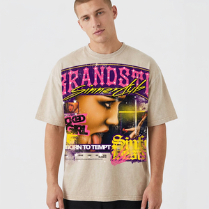 Wicked Girl Silk Screen Printed Regular Fit <b>Men's</b> T-Shirt Street Style Short Sleeve <b>Turtleneck</b> 100% Cotton - Product Image 6