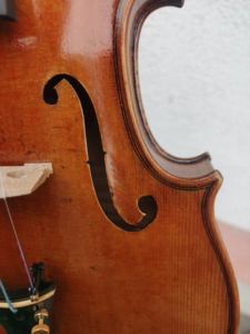 Juego de violín antiguo maestro profesional con estuche de arco de madera maciza de arce hecho a mano en China <span class=keywords><strong>Viola</strong></span> con cara de abeto de madera de Brasil - Product Image 4