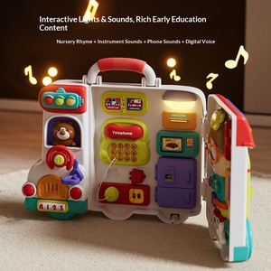 Jouet éducatif pour les premiers apprentissages, en plastique TPE/TPR, tableau d'activités, voiture à piles rechargeables, pour les enfants de 13 à 24 <span class=keywords><strong>mois</strong></span>, développement de la motricité fine, 3C - Product Image 4