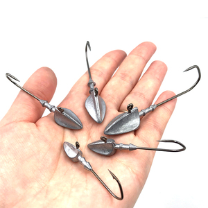 GS 4g 5g 7g 10g 15g balık yalancı yem kafaları çizgili bas fluke cazibesi kurşun jig kafa kanca balık yalancı yem kafaları solucan kanca - Product Image 6