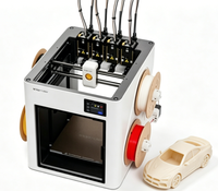 Imprimante 3D FDM automatique Snapmaker U1 4-en-1 270x270x270mm haute précision avec connectivité USB/WiFi, compatible avec le matériau PLA