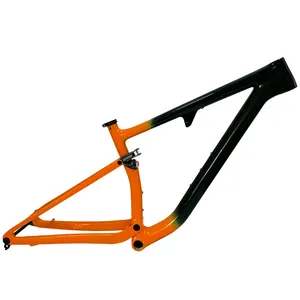 29ER T1100 Full Suspension Mountain Bike Frame Boost Thru Axle 148*12 telaio in fibra di carbonio UD BSA XC Travel 100MM MTB telaio in carbonio