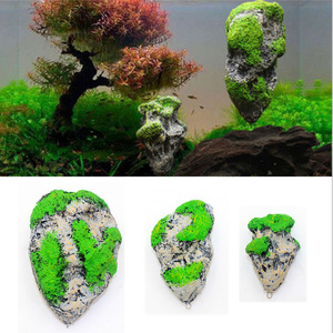 2025 recién llegado acuario decorado con piedra de resina de <span class=keywords><strong>roca</strong></span> de musgo flotante de <span class=keywords><strong>roca</strong></span> suspendida - Product Image 2