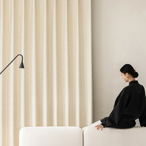 Rideaux occultants automatiques intelligents en tissu noir de luxe ZSTARR, design OEM personnalisé, pour le salon - Product Image 4