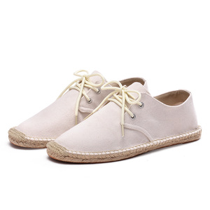 Nouvelles Espadrilles Décontractées KJ 2027 <span class=keywords><strong>en</strong></span> Stock avec Logo Personnalisé, <span class=keywords><strong>en</strong></span> Toile Souple et Confortable, à Enfiler, Idéales pour l'Été et l'Automne, Modèle Plat - Product Image 5