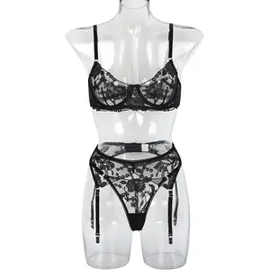 New style small daisy perspective sexy lace mesh sexy lingerie