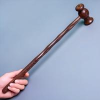 Marteau de massage en bois massif de Wengé naturel pour le dos, le cou et les épaules, relaxation musculaire, vente en gros, marque privée, OEM, 43 cm