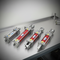 Cylindre hydraulique en acier haute pression avec pompe pour grandes machines industrielles - Conception résistante à l'usure