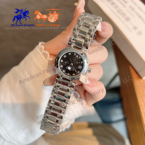 Montre-bracelet de luxe Longines pour femme en acier inoxydable avec cadran en strass, mouvement Ronda, cadeau élégant pour dames Longinesing - Product Image 2