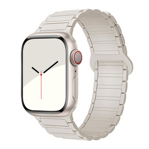 Correa Magnética de Silicona para Apple Watch Ultra 3 2, Banda de 49mm 44mm 45mm 46mm 42 41mm 40mm, Brazalete para <span class=keywords><strong>iWatch</strong></span> Series 11 SE3 10 9 8 7 6 - Product Image 5
